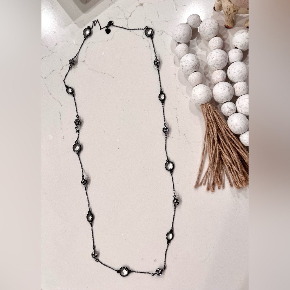 Stella & Dot Hematite Chelsea Necklace